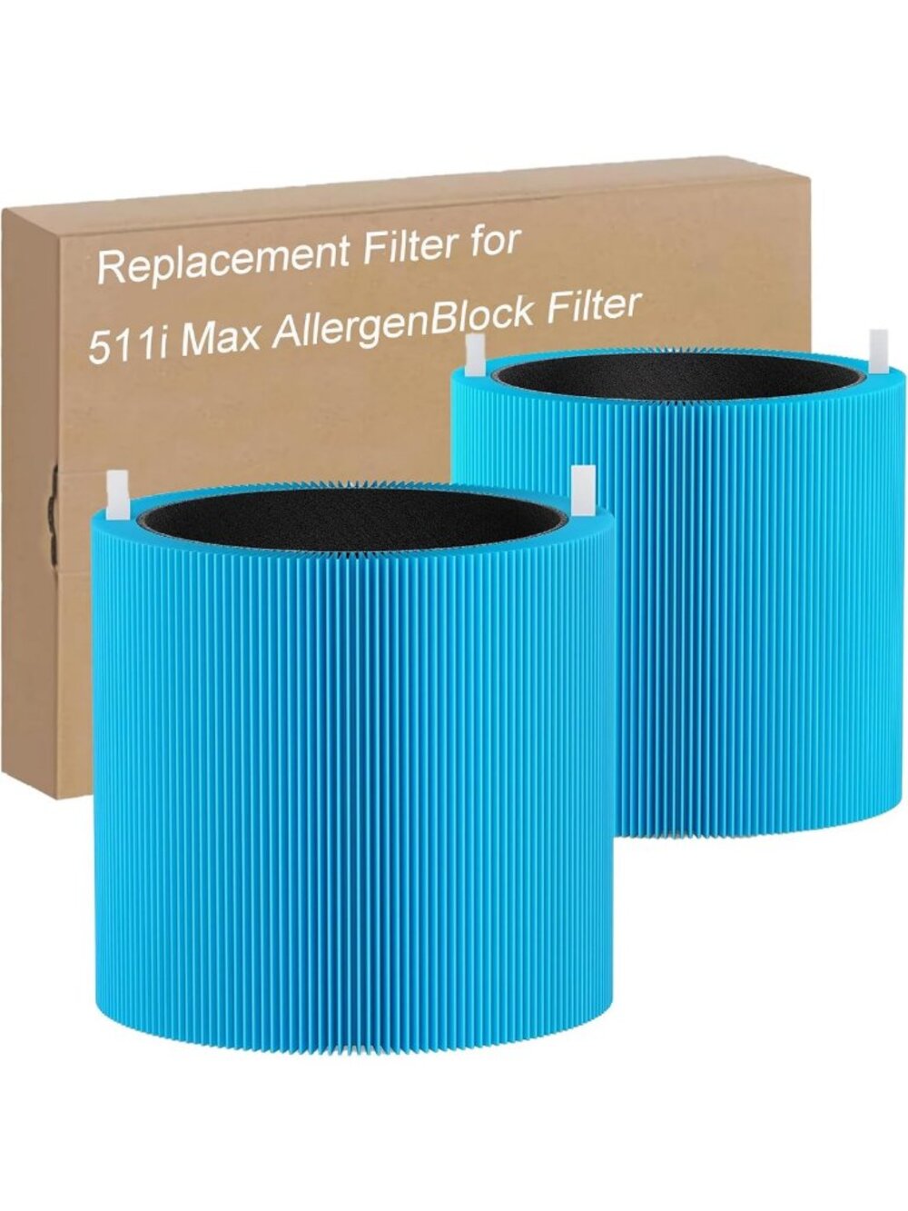 Premium AllergenBlock Replacement Filters for Air Purifier - 2 Pack, Activated